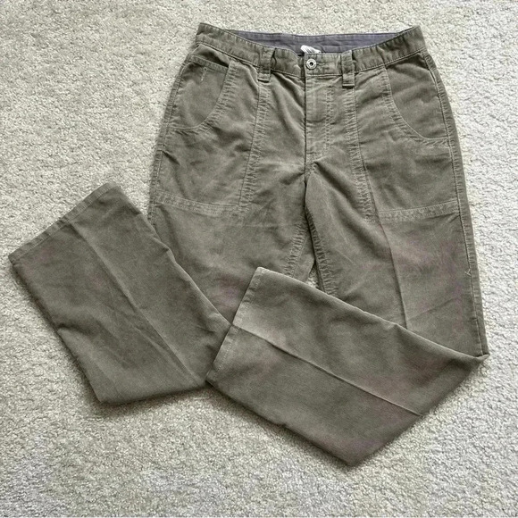 The North Face Men's Corduroy Beige Pants Size 34 Regular Style# 0206 Outdoor - Picture 2 of 16